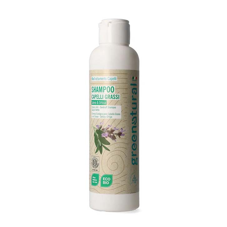 Shampoo Capelli Grassi Salvia e Ortica 250ml - Greenatural